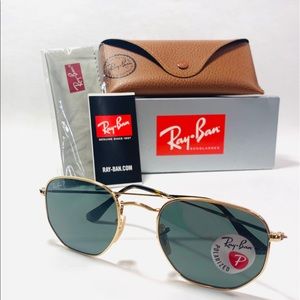 Brand New Ray-Ban RB3548N 001 51-21 Hexagonal 🕶